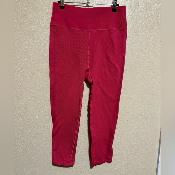 Free People Movement Free Throw Ribbed‎ Leggings Size Large - Picture 2 of 6